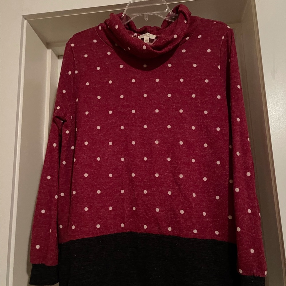 Burgundy pullover hoodie Xl